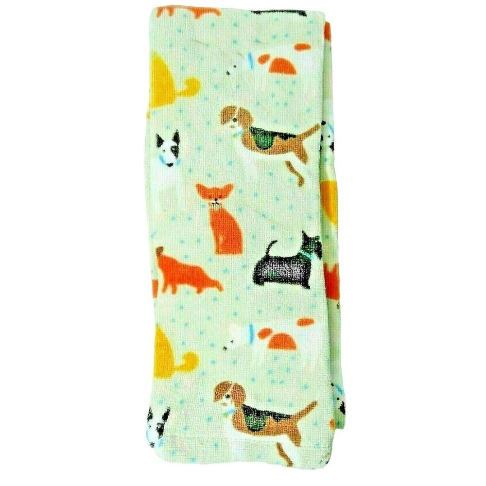 Laurel Home Dogs Kitchen Towel 2pc Dog Pattern Terrier Beagle Schnauzer Gift NEW